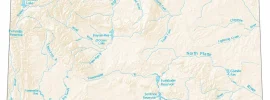 Wyoming Rivers Map