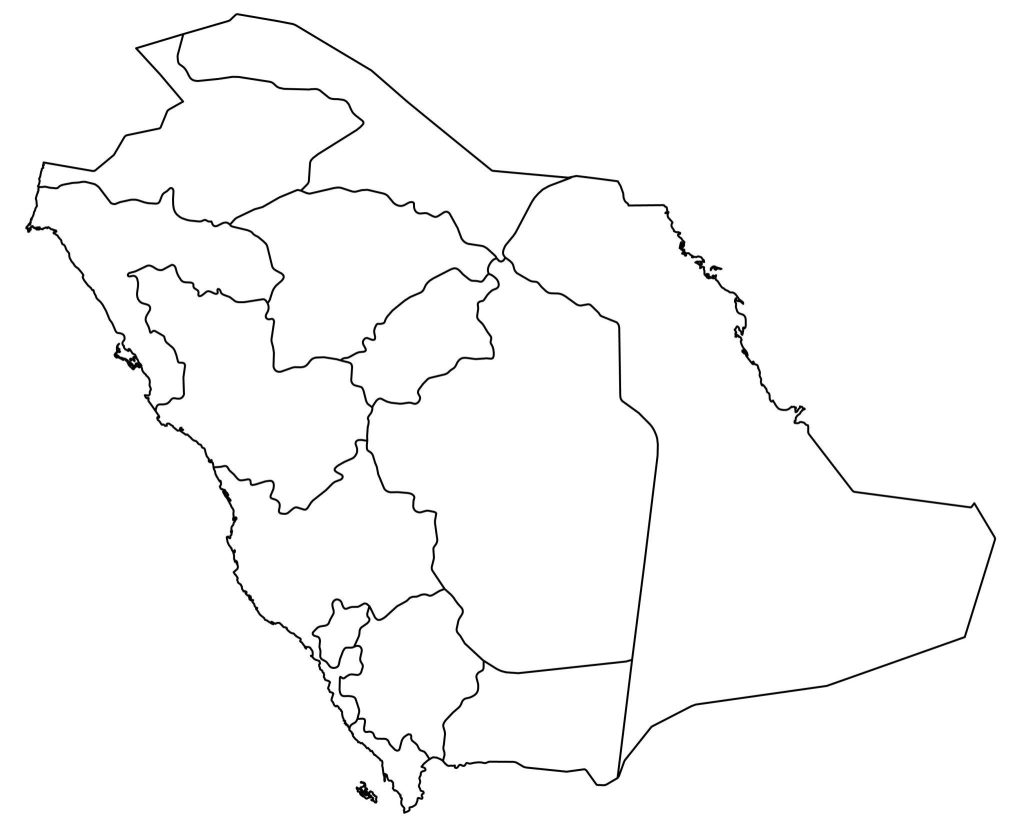 Blank Saudi Arabia Map Outline