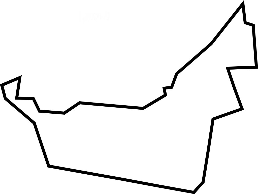Blank UAE Map – Outline