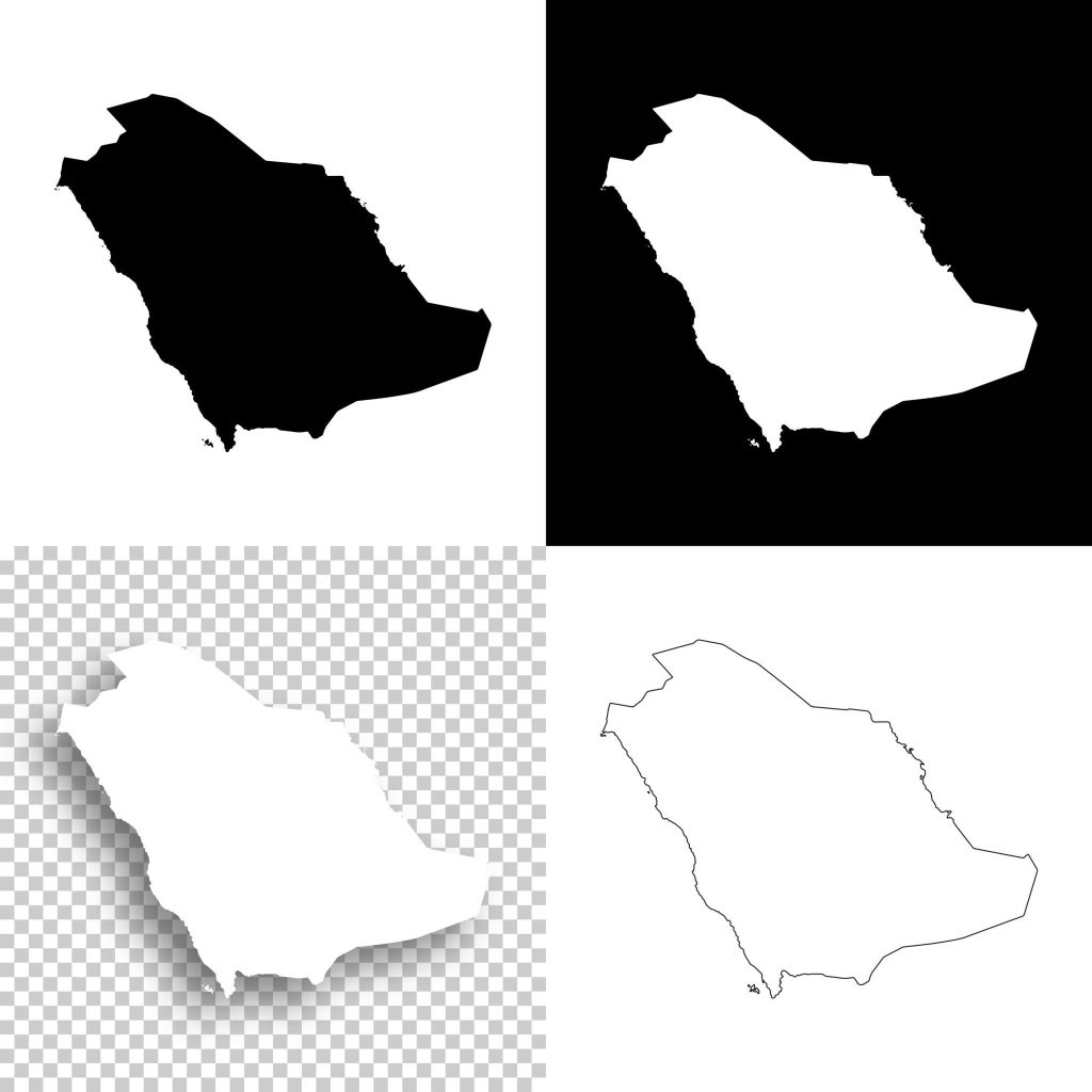 Transparent Blank Saudi Arabia Map PNG